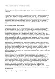 VIVIR POSITIVAMENTE CON SIDA EN ÁFRICA Las