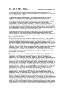 EL ABC DEL SIDA escrito por Justo Aznar Lucea