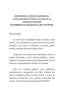 Señor Santiago: - Concello de Santiago de Compostela