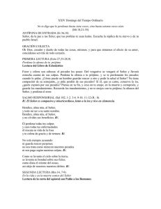 XXIV Domingo del Tiempo Ordinario (Mt 18,21-35) ANTÍFONA DE ENTRADA (Si 36,18)