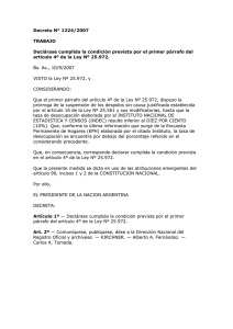 Decreto N° 1224/2007