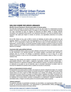 Los programas nacionales de mejoramiento de barrios pobres de