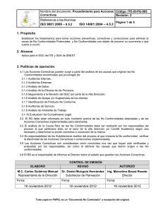 Referencia a las Normas:  &ndash; &ndash; 4.5.3