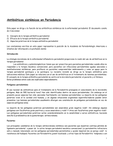 Paper Antibióticos en periodoncia