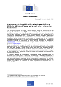 Día Europeo de Sensibilización sobre los Antibióticos