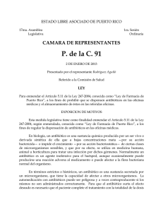 P. de la C. 91 CAMARA DE REPRESENTANTES
