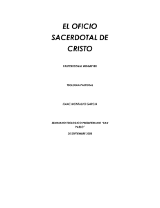 EL OFICIO SACERDOTAL DE CRISTO ISASCK