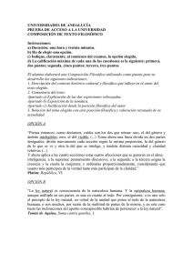 UNIVERSIDADES DE ANDALUC&Iacute;A PRUEBA DE ACCESO A LA UNIVERSIDAD