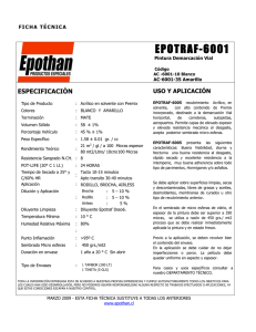 EPOTRAF-6001  ESPECIFICACIÓN USO Y APLICACIÓN