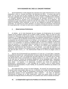 voto razonado del juez a - Corte Interamericana de Derechos