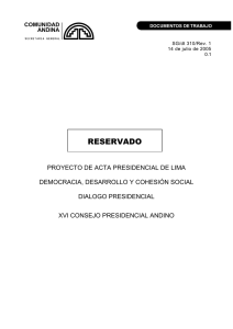 xvi consejo presidencial andino