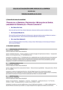 Sintesis temas Ciclo Derecho de la Empresa 2014