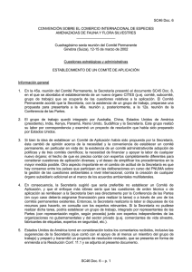 SC46 Doc. 6 CONVENCIÓN SOBRE EL COMERCIO INTERNACIONAL DE ESPECIES