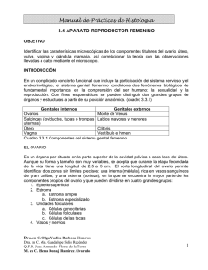 Manual de Prácticas de Histología 3.4 APARATO REPRODUCTOR FEMENINO