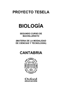 Programación Tesela Biología 2º Bach. Cantabria