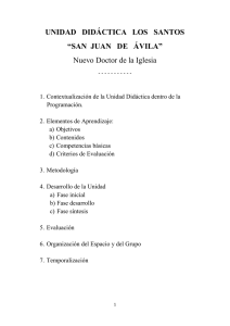 UNIDAD DIDÁCTICA LOS SANTOS