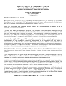 Programa Especial de Apoyo para Guatemala (OEA)
