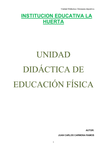 UNIDAD DIDÁCTICA DE EDUCACIÓN FÍSICA