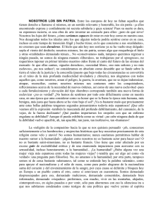 NOSOTROS LOS SIN PATRIA