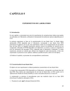 CAPÍTULO 5 EXPERIMENTOS DE LABORATORIO