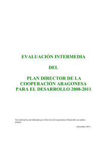 Evaluación Intermedia Plan Director 2008-2011