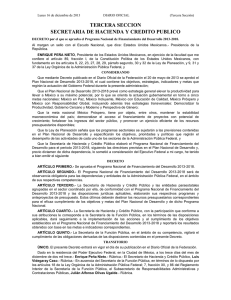 pronafide - Diario Oficial de la Federación