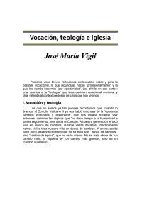 Vocacion teologia e iglesia