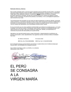 Carta de obispos peruanos Virgen