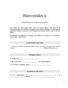 Clases 101 Bosquejo Estudiante