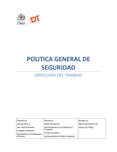 POLITICA GENERAL DE SEGURIDAD