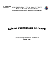 Guía Experiencias de Campo EDFU 3002