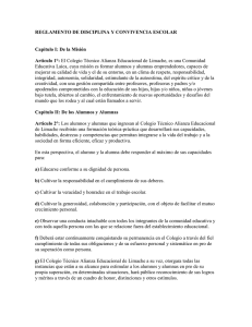 reglamento de disciplina y convivencia escolar
