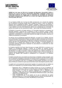 ORDEN de ___ de ______ de 2013 de la Consejera