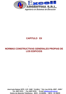 CAPITULO   EII NORMAS CONSTRUCTIVAS GENERALES PROPIAS DE LOS EDIFICIOS