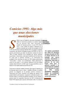 S Comicios 1995: Algo más que unas elecciones municipales