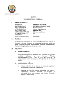 DEFENSA PERSONAL I