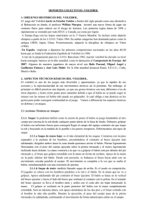 DEPORTES COLECTIVOS: VOLEIBOL 1. OR&Iacute;GENES HIST&Oacute;RICOS