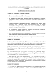 Reglamento Carreras Caballos Tradicionales Canarias