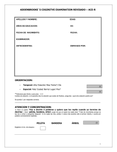 ADDENBROKE´S COGNITIVE EXAMINATION