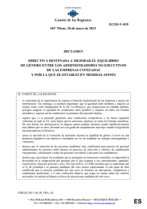 DIRECTIVA DESTINADA A MEJORAR EL EQUILIBRIODE