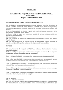 info document - Comisión Intereclesial de Justicia y Paz