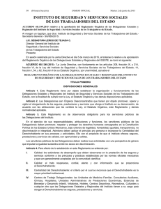 Reglamento ISSSTE: Delegaciones Estatales y Regionales
