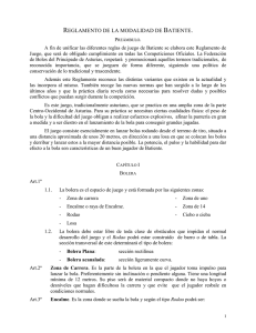 Reglamento de Batiente - Federación Asturiana de Bolos