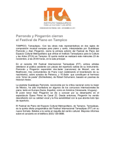 el Festival de Piano en Tampico