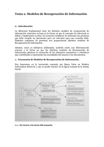 Tema 2. Modelos de Recuperación de Información 0.