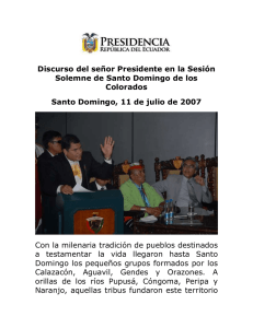 2007-07-11-Discurso-en-Sesión-Solemne-de-Santo-Domingo