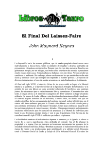 Keynes, John Maynard - El Final Del Laissez_Faire