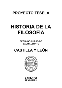 Programación Tesela Historia de la Filosofía 2º Bach. Castilla y León