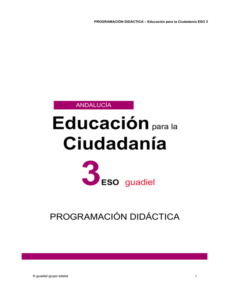 Programación Didáctica Andalucía