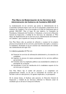 Plan Marco de Modernización 2005-2007